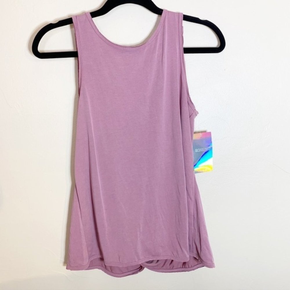 Tresics Luxe Mauve‎ Open Back Draped Tank Top NWT